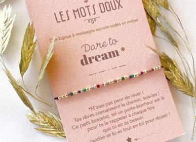 Bijoux - Bracelet code morse : Dare to dream - LES MOTS DOUX