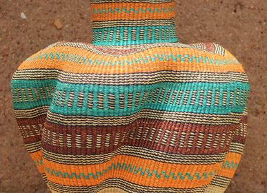 Unique pieces - Wavy Linga basket, Bolgatanga - MALKIA HOME