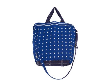 Bags and totes - Mountain Blue Medium Bag - HELLEN VAN BERKEL HEARTMADE PRINTS