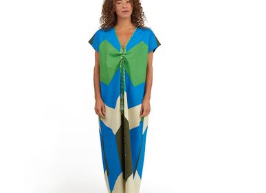 Homewear - Robe longue Sky Blue - HELLEN VAN BERKEL HEARTMADE PRINTS