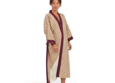 Homewear - Water Ecru kimono - HELLEN VAN BERKEL HEARTMADE PRINTS