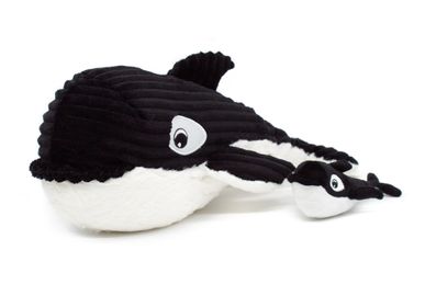 Soft toy - MUM ORCA AND BABY BLACK - LES DEGLINGOS
