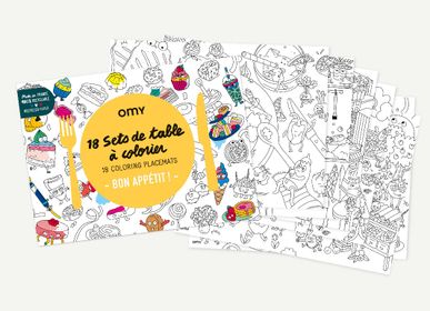 Children's arts and crafts - BON APPETIT - PAPER PLACEMATS - OMY