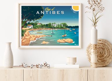 Poster - Poster ANTIBES' Headland - MARCEL TRAVELPOSTERS