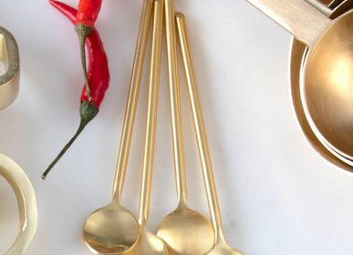 Flatware - Gold Spoons, Set of 4 - BE HOME