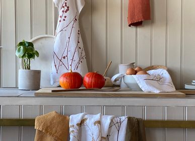 Dish towels - Handprinted linen towel - DOROTHEE LEHNEN