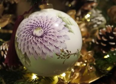Christmas garlands and baubles - Christmas ornament Violet x Mint green - YUKO KIKUCHI