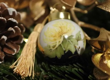 Christmas garlands and baubles - Christmas ornament Yellow x Dark blue - YUKO KIKUCHI