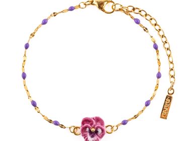 Jewelry - “Figs & Flowers” Pansy Flower Bracelet - NACH