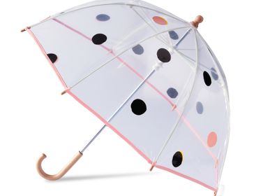 Children's bags and backpacks - Transparent bell umbrella for kids - NARA polka dot pattern - ANATOLE
