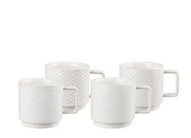 Platter and bowls - Mug 4. ass. Stoneware Offwhite - VILLA COLLECTION DENMARK