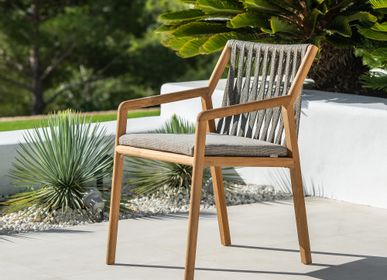 Lawn chairs - Ritz Teak Dining Chair - JATI & KEBON