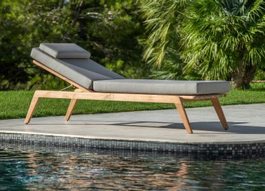 Deck chairs - Ritz Teak Sunlounger - JATI & KEBON