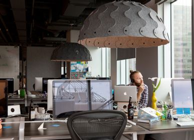 Office design and planning - Acoustic Pendant Lighting : Lamp HUSH - MOAROOM - DAVID TRUBRIDGE
