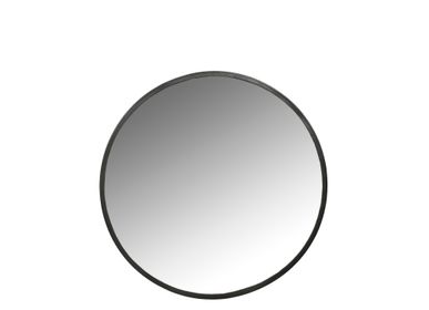 Miroirs - Miroir Vardo D50 cm Noir Fer/Miroir - VILLA COLLECTION DENMARK