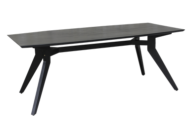 Tables Salle à Manger - Studio teak rectangular table black 180, 200, 240 cm - RAW MATERIALS