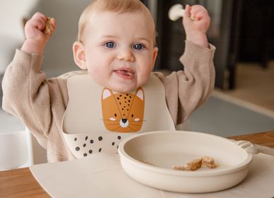 Children's mealtime - Tryco Leopard Lenny Silicone Bib - MEKKGROUP