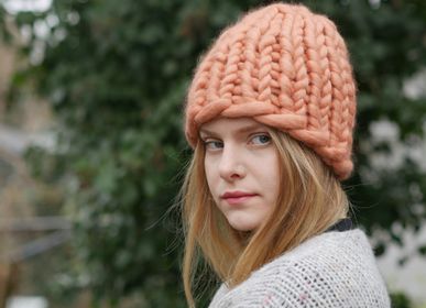 Hats - merino chunky knit beanie - PANAPUFA