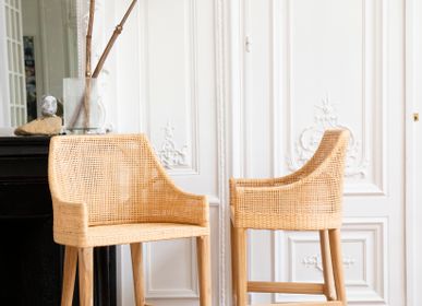 Stools - SAIGON rattan bar stool - KOK MAISON