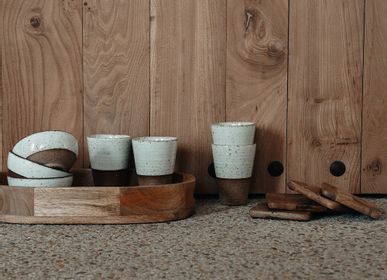 Platter and bowls - Coasters mango wood Vaya Set 4 - EARTHWARE