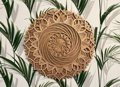 Other wall decoration - Wood Mandala, Apartment Decor, Elegant Wall Art - BHDECOR