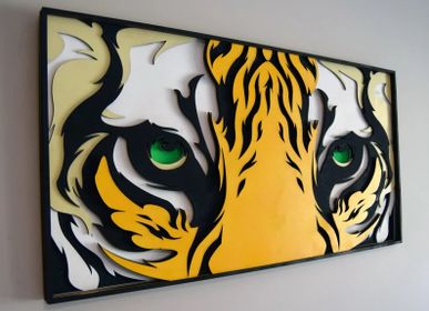 Autres décorations murales - Art mural tigre Décoration d'intérieur Art mural Mandala Décoration d'appartement - BHDECOR