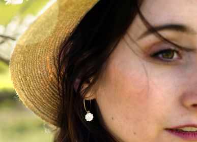 Gifts - Garden hoop earrings - YOLAINE GIRET