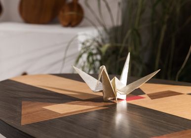 Decorative objects - STARWOOD Capiz Shell Tabletop Crane Origami   - DESIGN PHILIPPINES OBJECTS