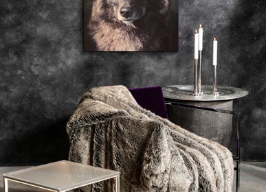 Fabrics - Design Wolf fake fur blankets  - DECKENKUNST MANUFAKTUR GERMANY