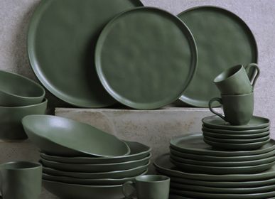 Assiettes au quotidien - BIO STONEWARE LEAF DINNER PLATE - PORTO BRASIL CERÂMICA