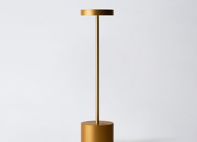 Wireless lamps - Cordless lamp LUXCIOLE Gold 34 cm - HISLE