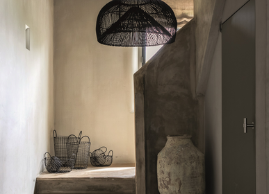 Decorative objects - Hanging light rattan black Maggie M - EARTHWARE