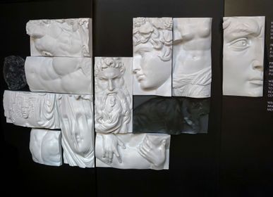 Sculptures, statuettes et miniatures - Frise Sculpture Décoration Murale Extérieur Intérieur - LO CONTEMPORARY