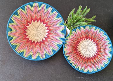 Autres décorations murales - Corbeille Protea Rainbow, 22 cm - MALKIA HOME