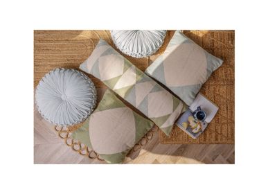 Fabric cushions - Sage Diamond Lumbar Pillow, 12 x 34 - CASA AMAROSA