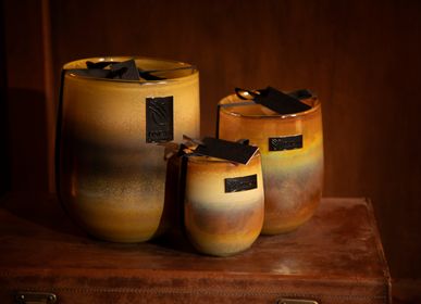Decorative objects - Barrel Amber Gold Candle - OSCAR CANDLES