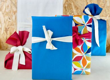 Cadeaux - Emballage cadeau Bleu réutilisable fabriqué en France et en matière coton - NILE® - NILE
