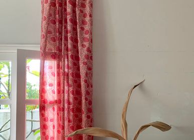 Curtains and window coverings - Ashna pink and white floral curtain - TERRE AMBRÉE