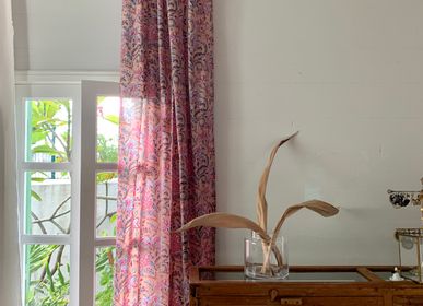 Curtains and window coverings - Anya Pink Flower Curtain - TERRE AMBRÉE