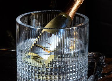 Caskets and boxes - Maestra Cut Crystal Ice Bucket - LEONE DI FIUME