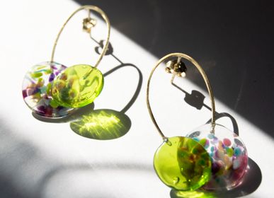 Cadeaux - Boucles d'oreilles en verre confetti Elia - CHAMA NAVARRO