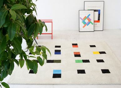 Rugs - Max Bill Art Rug COLORFUL ACCENTS - METROCS