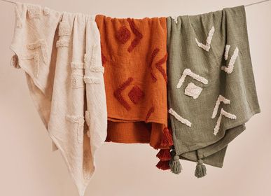 Throw blankets - Winter Handmade Boho Throw Blanket, - 50x60  - CASA AMAROSA