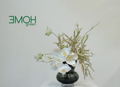 Vases - Vase en verre élégant de luxe de 9 mm d'épaisseur en forme moderne et classique ROCHA - ELEMENT ACCESSORIES