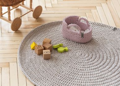 Classic carpets - Plain Round Area Rug SCANDI KIDS - ANZY HOME