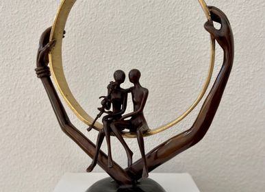 Sculptures, statuettes and miniatures - Bronze sculpture Ring - RECYCLAGE DESIGN RÉANIMATEUR D'OBJETS R & D