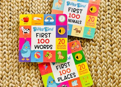 Accessoires enfants - Mon livre sonore pour apprendre mes 100 premiers lieux à découvrir en anglais -Ditty Bird First 100 Places - DITTY BIRD