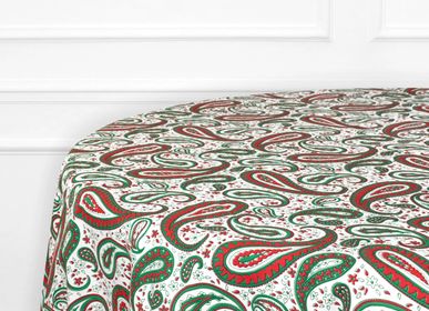 Table linen - Tablecloth round 240cm + 10 napkins - D.PORTHAULT