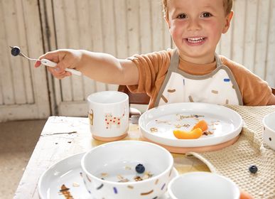 Repas pour enfant - LÄSSIG Coffret repas en porcelaine Little Mateys et Couverts inox 3 pc  - LASSIG GMBH