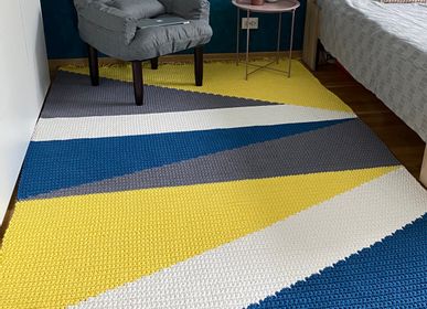 Design carpets - Large cotton carpet with geometric pattern - ANZY HOME